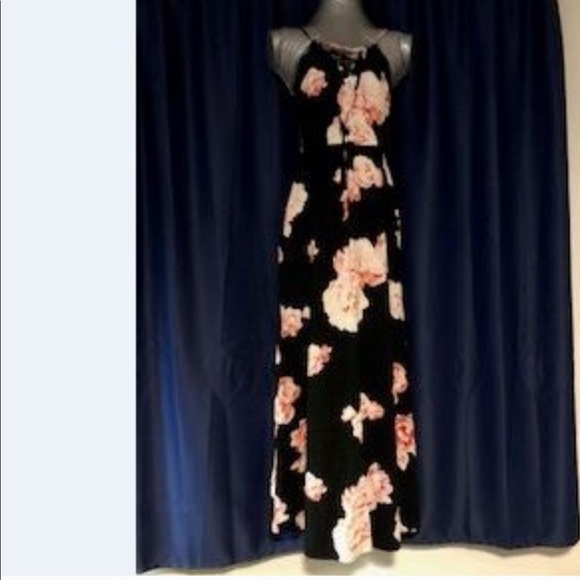 2x HP! FOREVER 21 FLORAL LACE UP MAXI DRESS - Picture 4 of 8